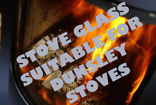 SCHOTT ROBAX STOVE GLASS SUITABLE FOR DUNSLEY STOVES HIGHLANDER, YORKSHIRE STOVE