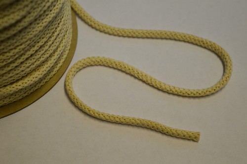 Braided cotton cord ecru rope - braided,