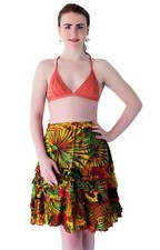 Tropical Boho Mini Skirt -