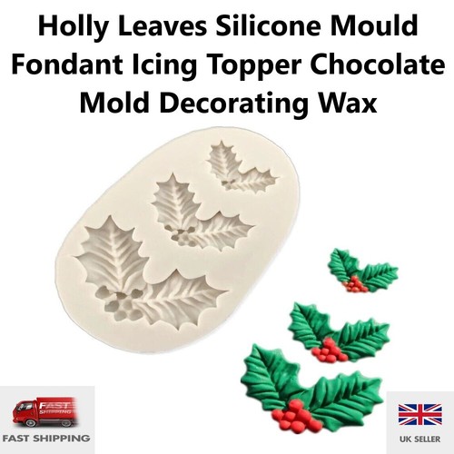 Holly leaves silicone - leaves,