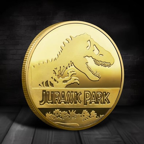 Jurassic park coin souvenir - jurassic,