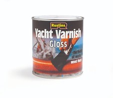 Rustins Yacht Varnish, Finest All Weather Wood Finish, Gloss/Satin, 250/500ml/1L