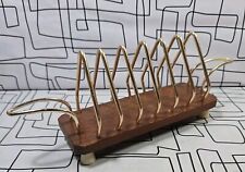 Vintage retro Teak Wood Mid Century Retro Toast Rack Holder by wyncraft 