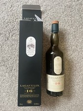 Lagavulin Islay Single Malt Scotch Whisky 16 Years EMPTY Bottle and Box VGC