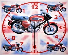 rocket motorbike wall hanging clock classic rocket motorcycle biker 
