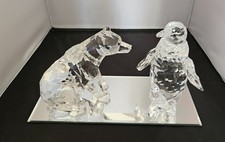 Glass Polar Bear & Penguin