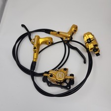 Hydraulic Disc Brake Mountain Bike Calipers Pressure Front Rear Disc Brake Gold