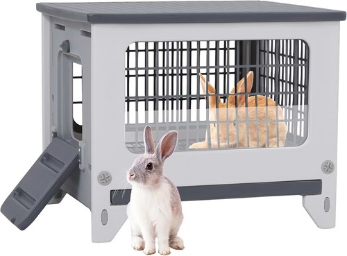 Plastic rabbit hutch for - plastic,