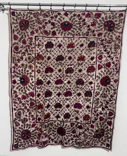 Antique 1800c embroidery uzbek - embroidery,