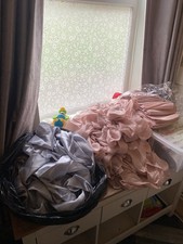 Large Bundle Of Wedding Party Decorations Glassware Chair Sashes