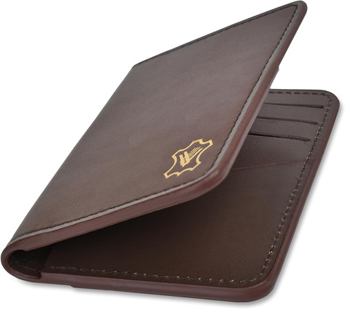 Leather wallet men women - men,