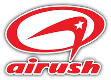 Airush Surfing Kiteboarding Kite Kiteboard Red Bumper Window Sticker Decal 5"X4"