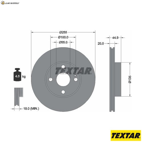 Brake discs 92096800 - 2x,