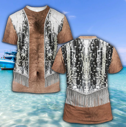 Hairy body sequin vest - sequin,