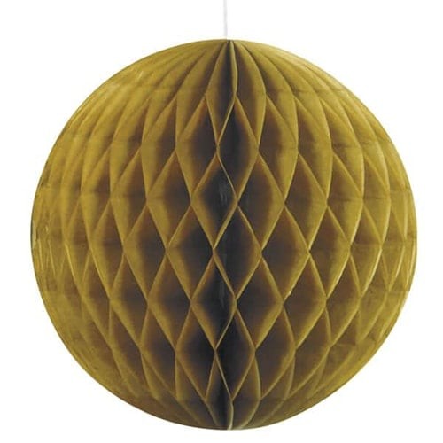 Gold honeycomb hanging - honeycomb,