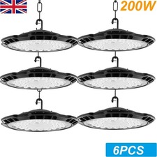 6x 200W LED High Bay Light Low
