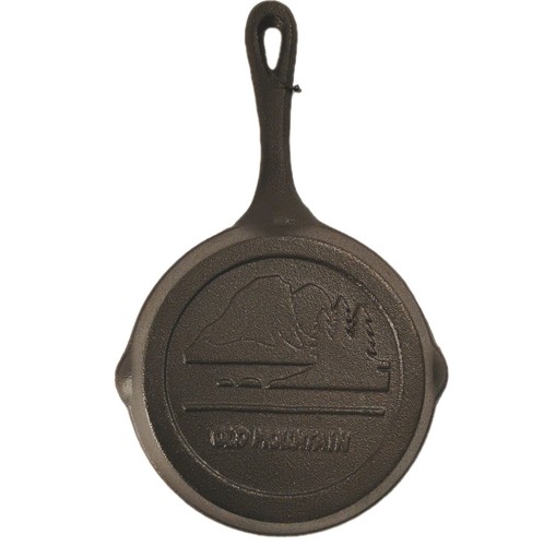 Old mountain cast iron skillet - mountain,