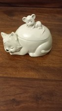 Vintage Ceramic Sleeping Cat