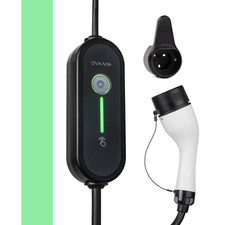 EV PHEV Charging Cable Type 2 UK Plug Mains Home Charger Electric Hybrid Car 5M