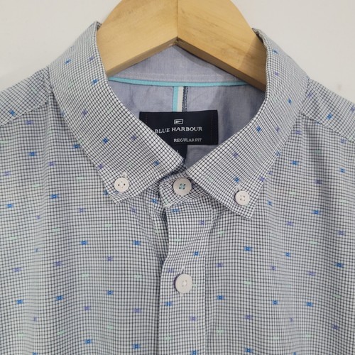 Mens blue harbour shirt large - blue,
