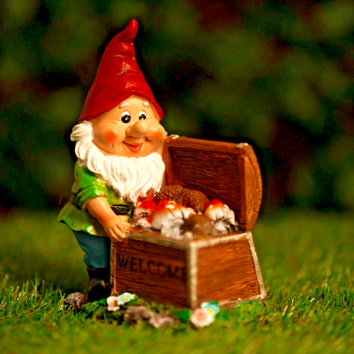 Solar gnome garden ornament - solar,