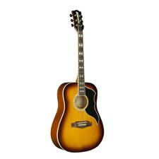 Eko Ranger 6 Dreadnought Vintage Reissue Honey Burst Spruce Top Acoustic Guitar 