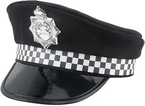 Adults police hat - hat, badge