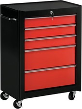 HOMCOM 5 Drawer Lockable Tool
