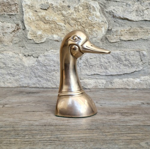 1950s brass duck - duck, head
