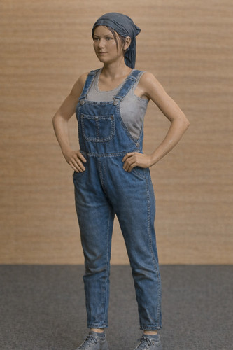 Jager hobby unpainted woman - hobby,