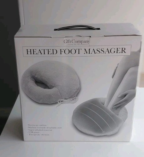 Heated foot massager plush - foot,