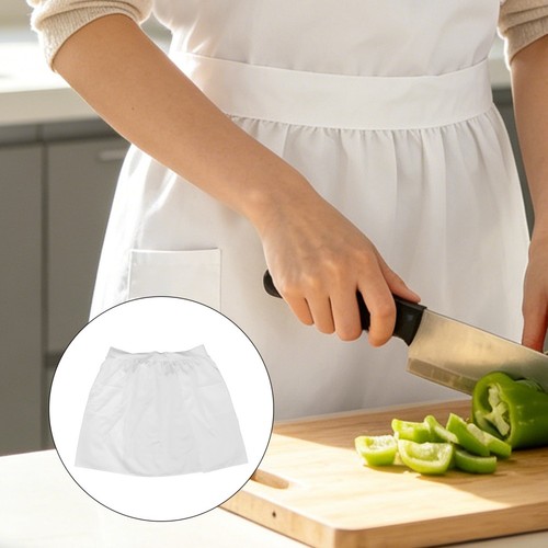 White maid apron reusable - maid,