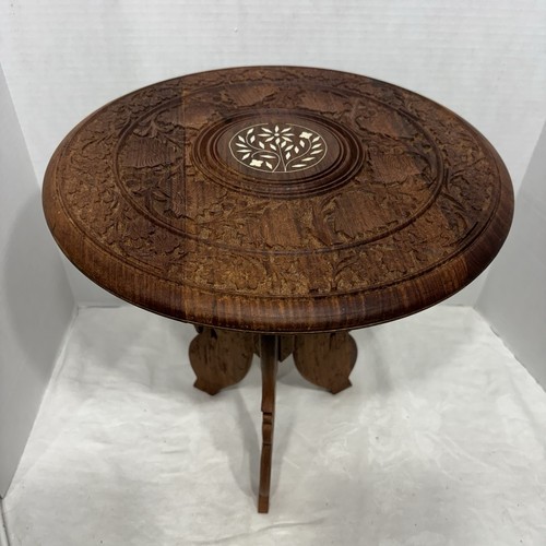 Vintage india carved sheesham - india,