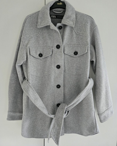 Zara women grey belted - zara,