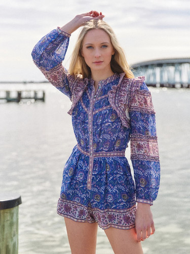 Sea romper floral long - ny,
