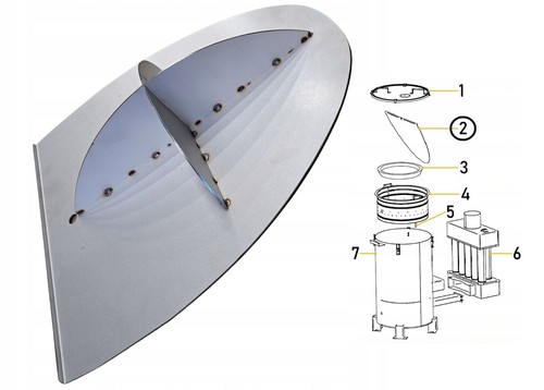 Combustion deflector waste - ,