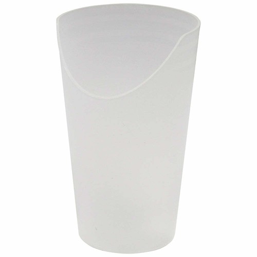 Drink cup with nose cut - with,