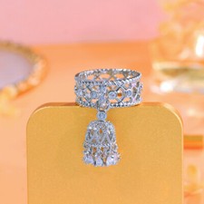 Stunning White Hollow Out CZ