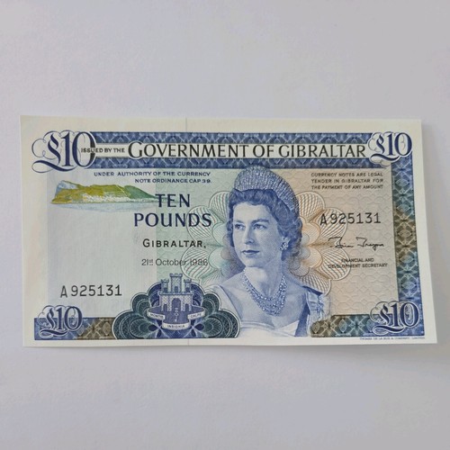Gibraltar 1986 ten - gibraltar, £10