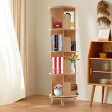 4-Tier Rotating Bookshelf