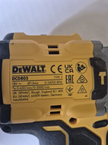 Dewalt dcd805n 18v cordless - dewalt,