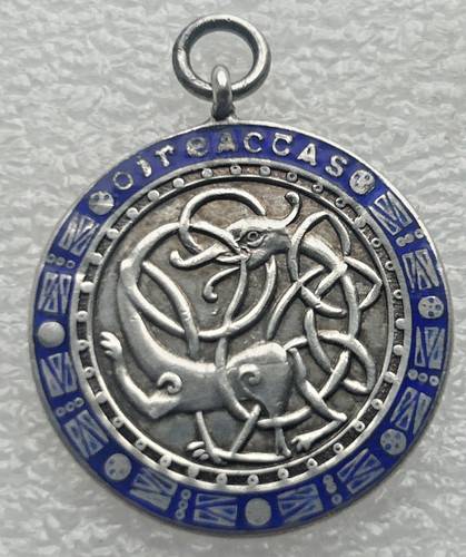 Dublin irish silver medal fob - dublin,