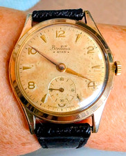 Gents 1950s Swiss GP Bentima Star 15 Jewels ETA 1260 Adj Watch Tudor Movement