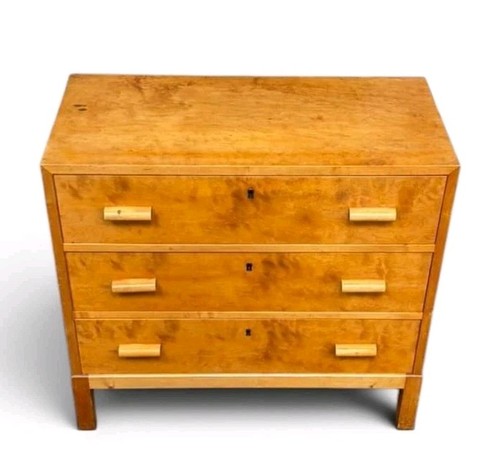 Antique art deco satin birch - deco,