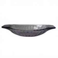Vintage amethyst ribbed glass