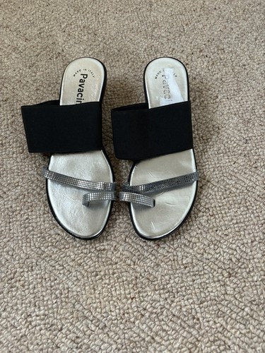 Matalan silver black sandals - matalan,