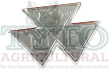 For Massey Ferguson MF 35 835 FE35 Tractor Front Bonnet Badge Chrome 828136M1
