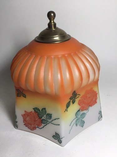 Vintage 1930s frosted glass - frosted,