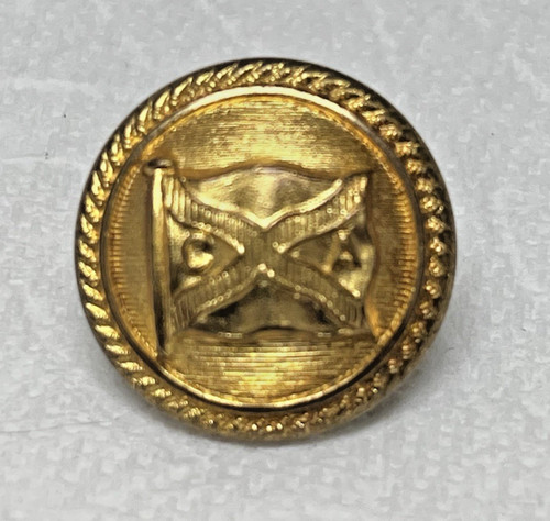 Vintage round metal - vintage, button