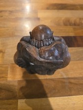 Solid handcarved dark wood - solid,